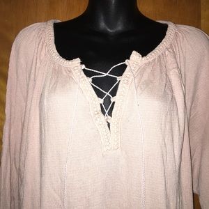 Chaps Light Pink, long sleeve 2XL Blouse